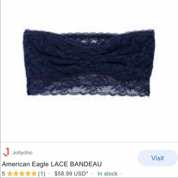 American Eagle•Lace Bandeau NWT - Picture 6 of 7